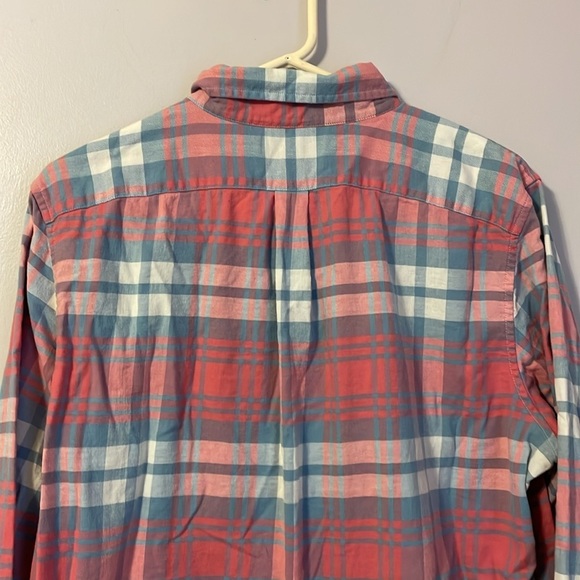 Vineyard Vines Slim Fit Tucker Shirt Plaid Linen Cotton Blend size L - Picture 10 of 16